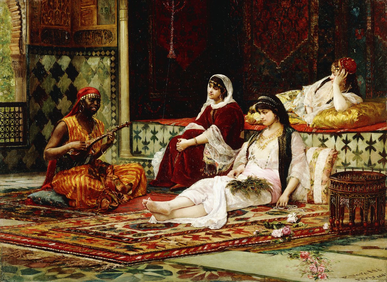 I Harem, 1881 av Filippo Baratti