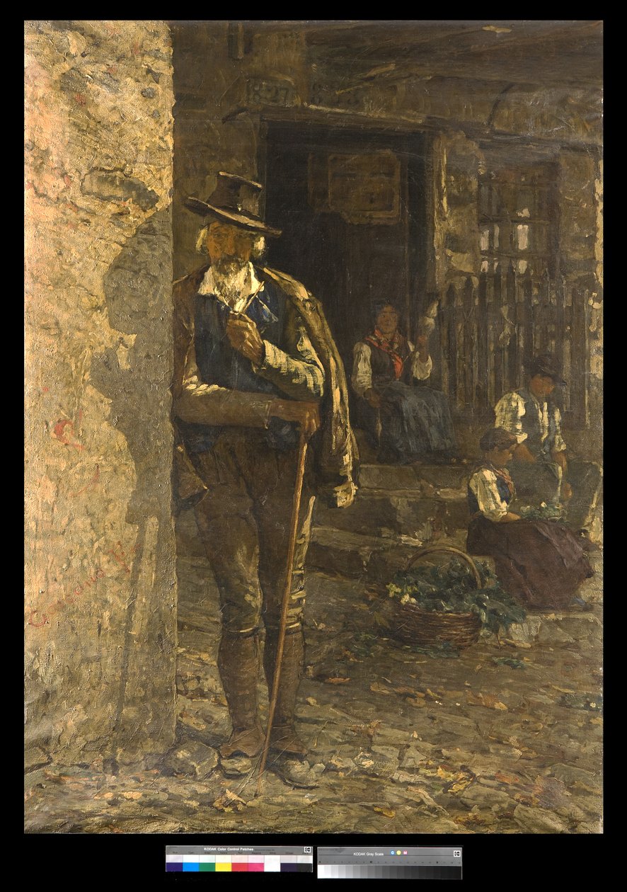 Bondefamilj i Venetoregionen, 1885 av Filippo Carcano