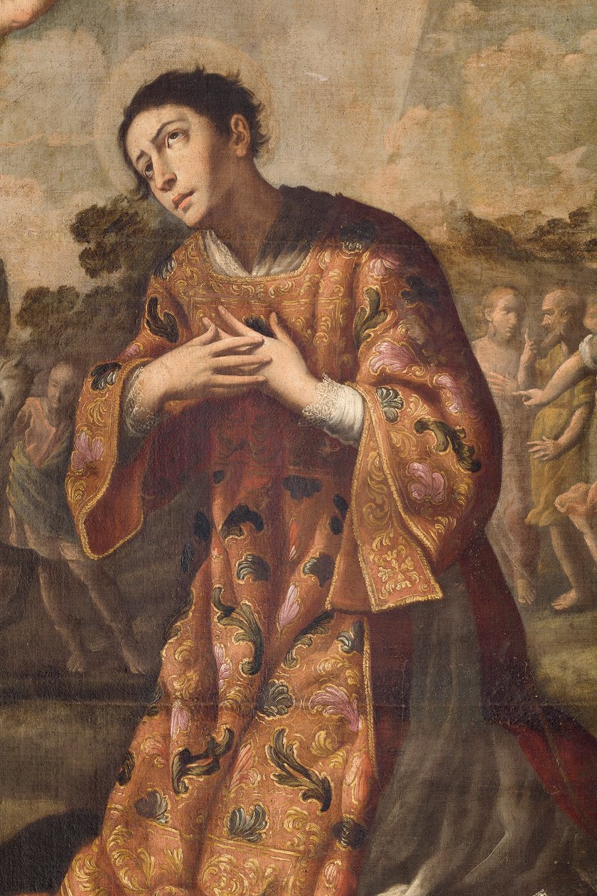 S:t Laverios martyrdöd, detalj av Filippo Donzelli