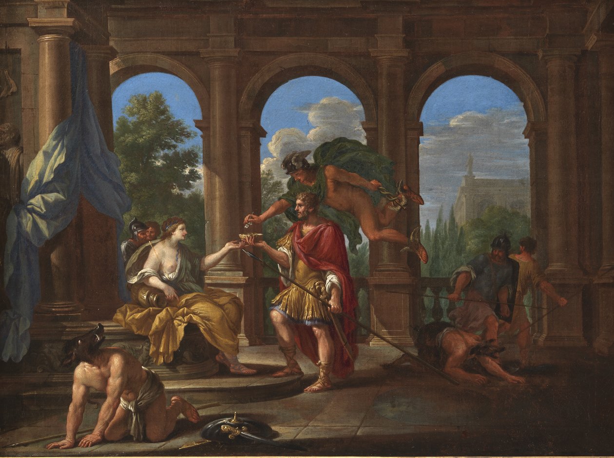 Circe och Ulysses av Filippo Lauri