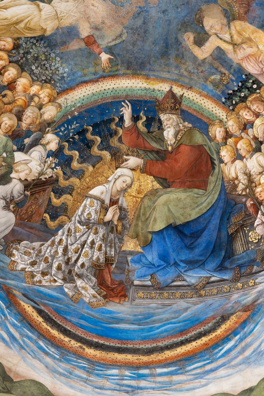 Maria kröning, detalj av Filippo Lippi