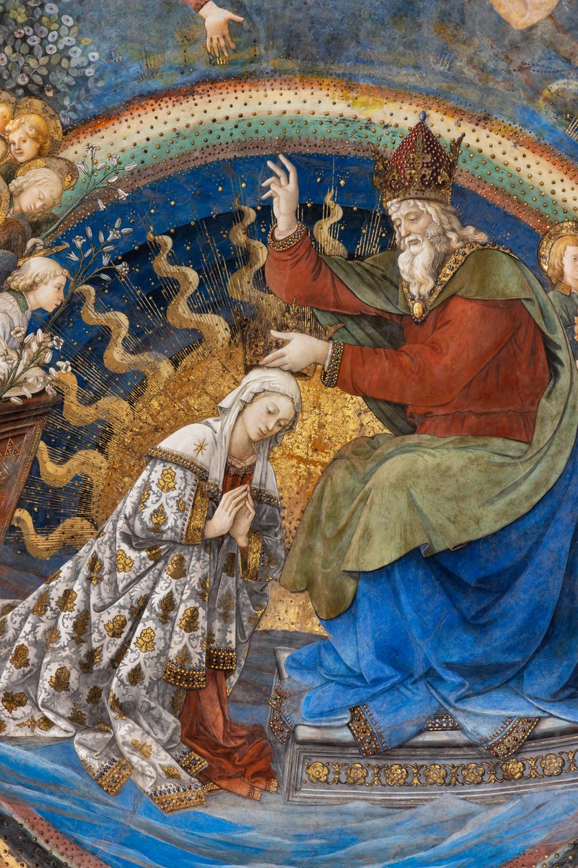 Maria kröning, detalj av Filippo Lippi