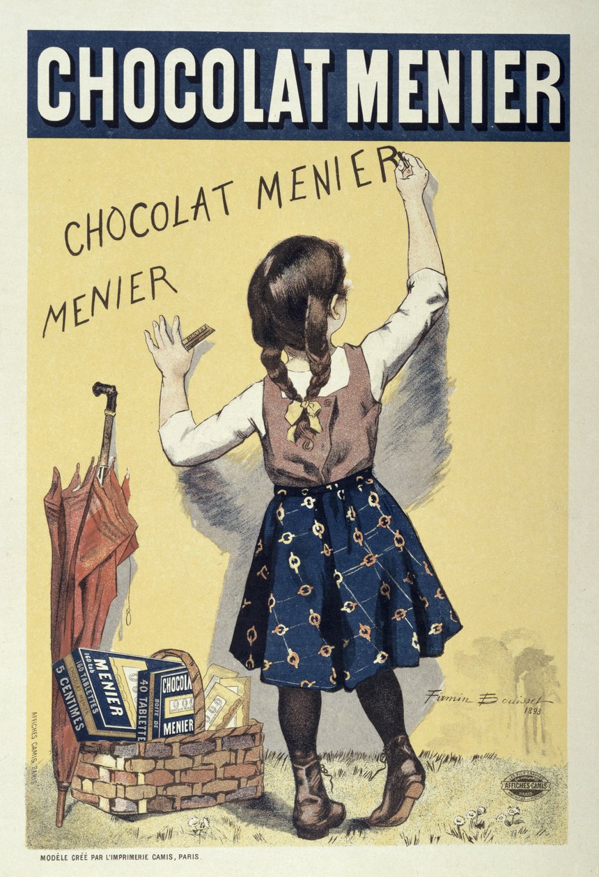 Reklamaffisch för Chocolat Menier, 1893 av Firmin Bouisset