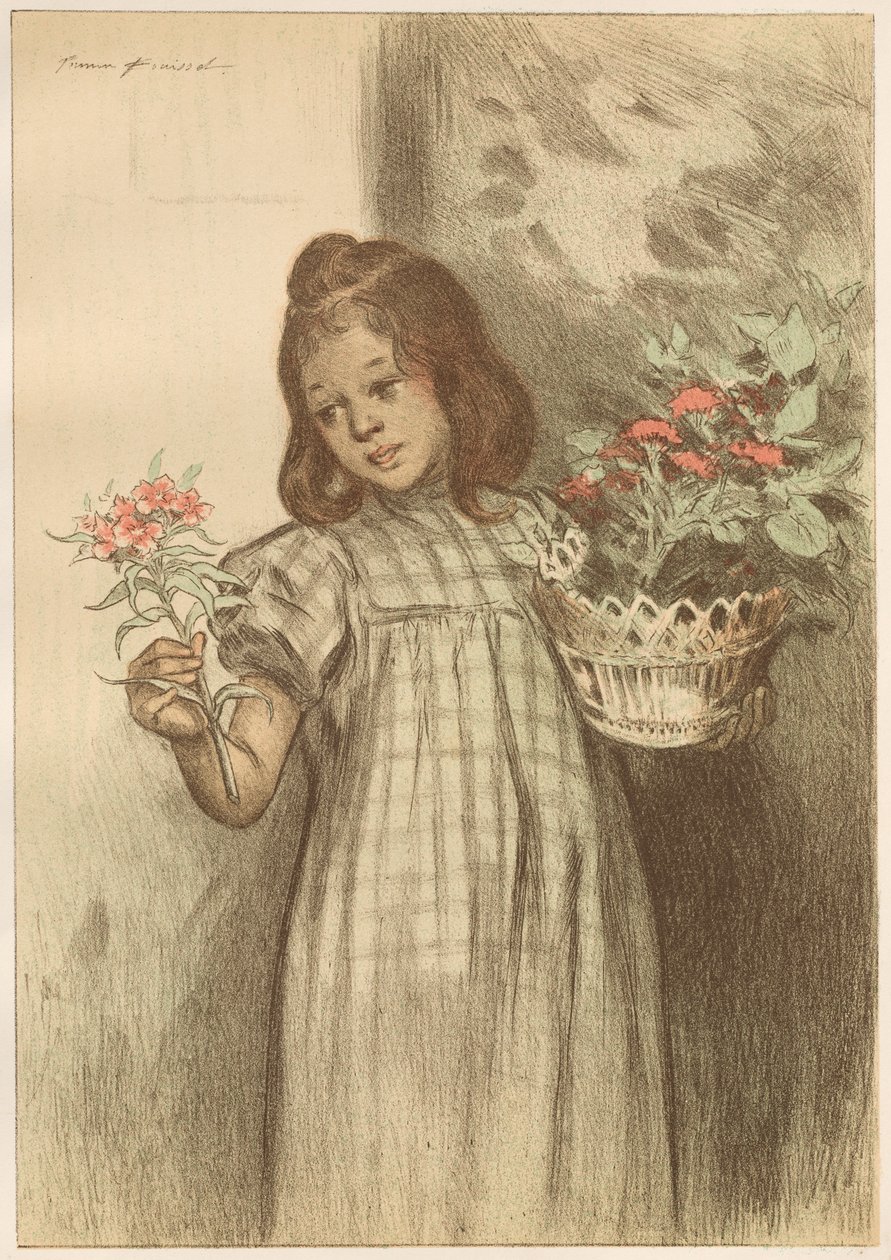 blomma flicka av Firmin Bouisset