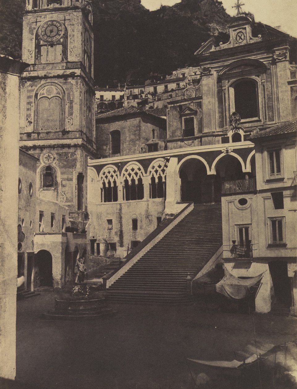 Amalfi, katedralen, 1853. av Firmin Eugène Le Dien