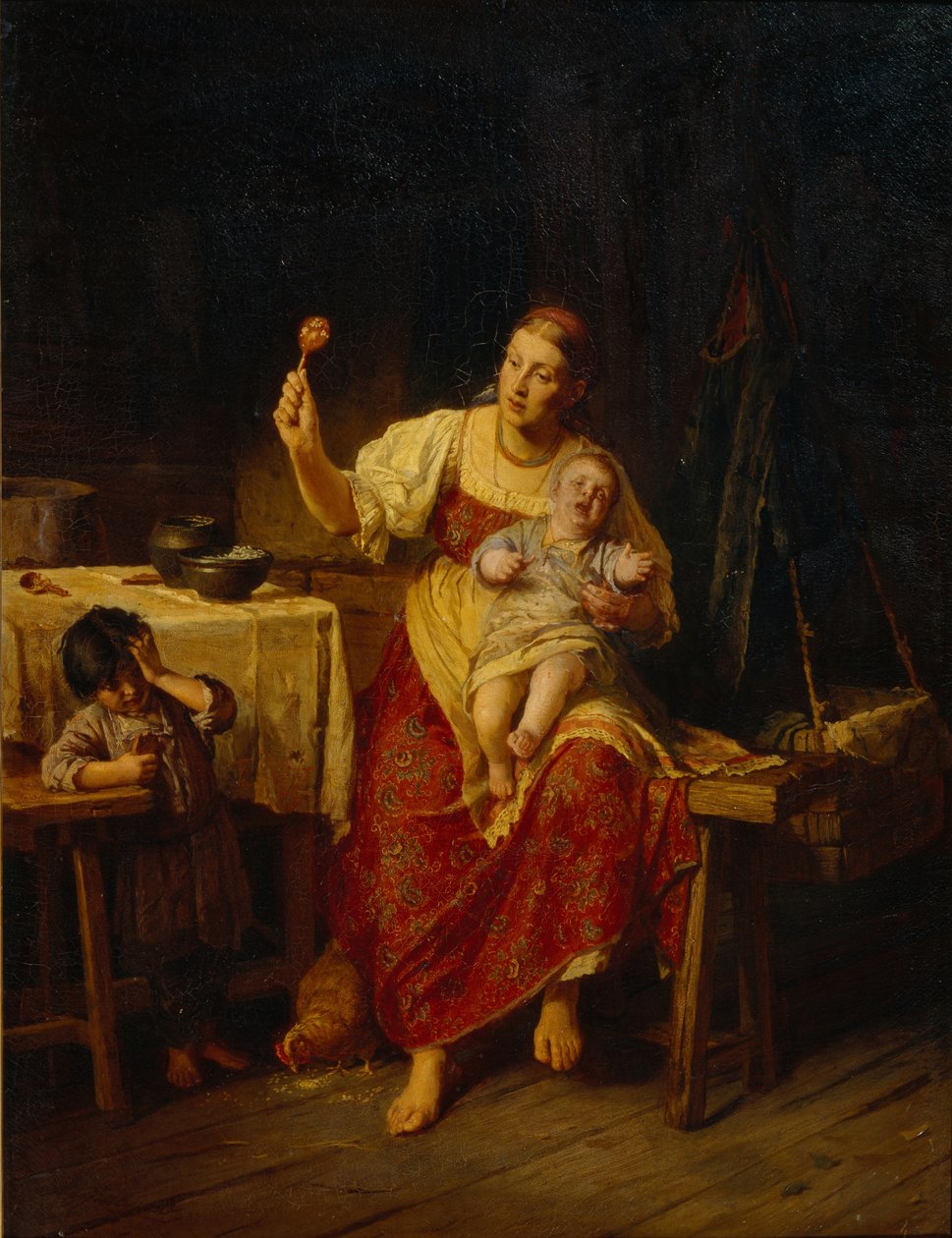 Styvmodern, 1874 av Firs Sergeevich Zhuravlev