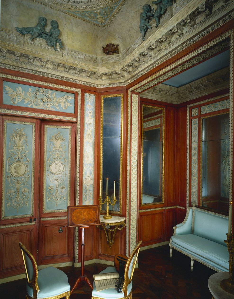 Boudoir från Hotel dHocqueville, Rouen, ca. 1785. av Fixon Firm