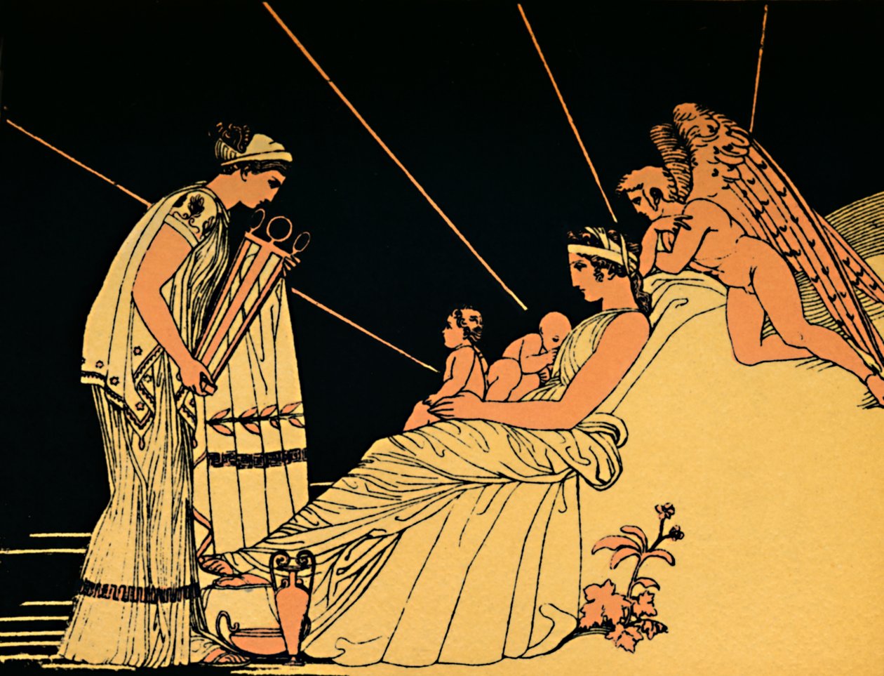 Phoebus födelsedagspresenter, 1880 av Flaxman
