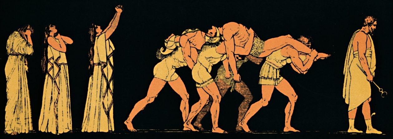 De döda bröderna, 1880 av Flaxman