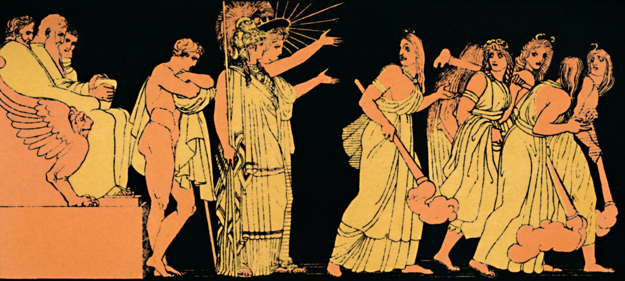 Furierna avgår, 1880 av Flaxman