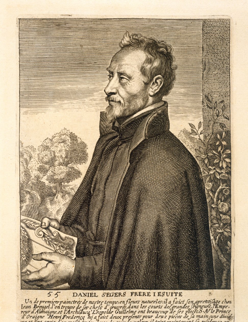 Porträtt av Daniel Seghers av Flemish School