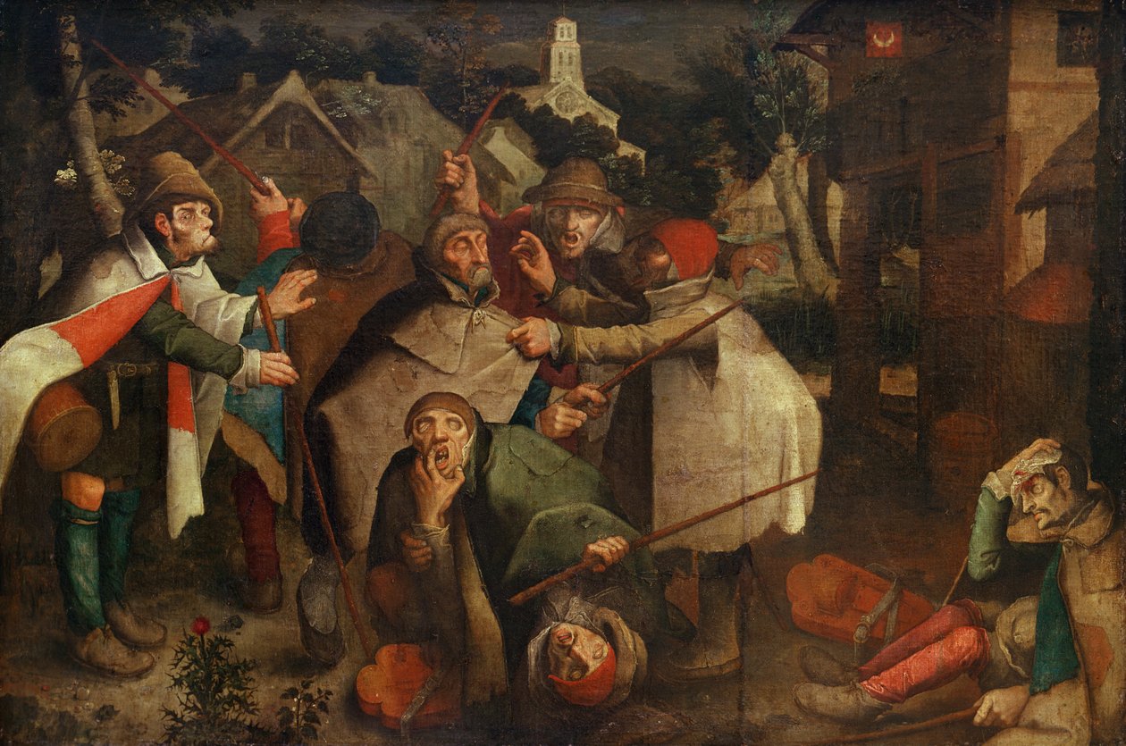 De blindas kamp, 1643 av Flemish School