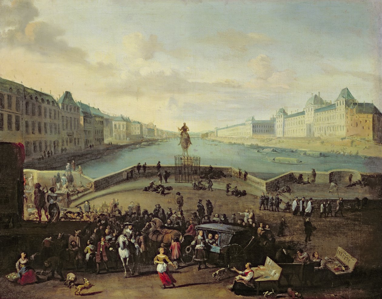 Pont Neuf, Paris, 1665-69 av Flemish School