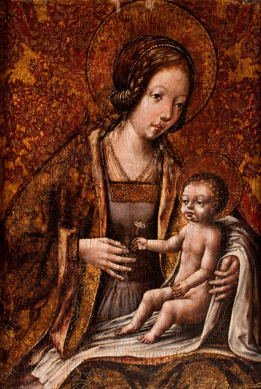 Madonna och barn av Flemish School