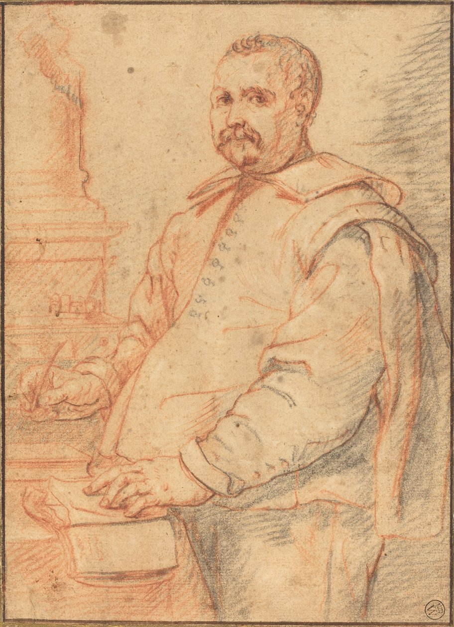 En lärd skrift av Flemish 17th Century