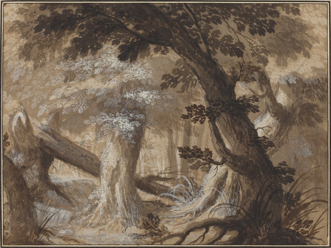 Skogsinteriör av Flemish 17th Century