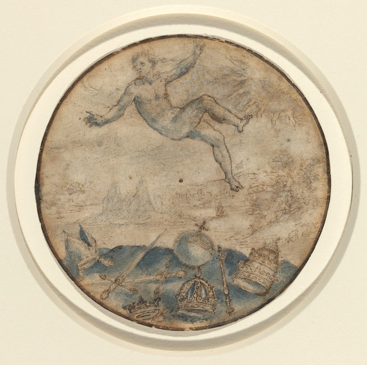 Man som faller från himlen av Flemish 17th Century