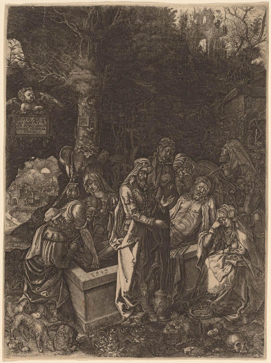 Gravläggningen av Flemish 17th Century, style of Albrecht Dürer