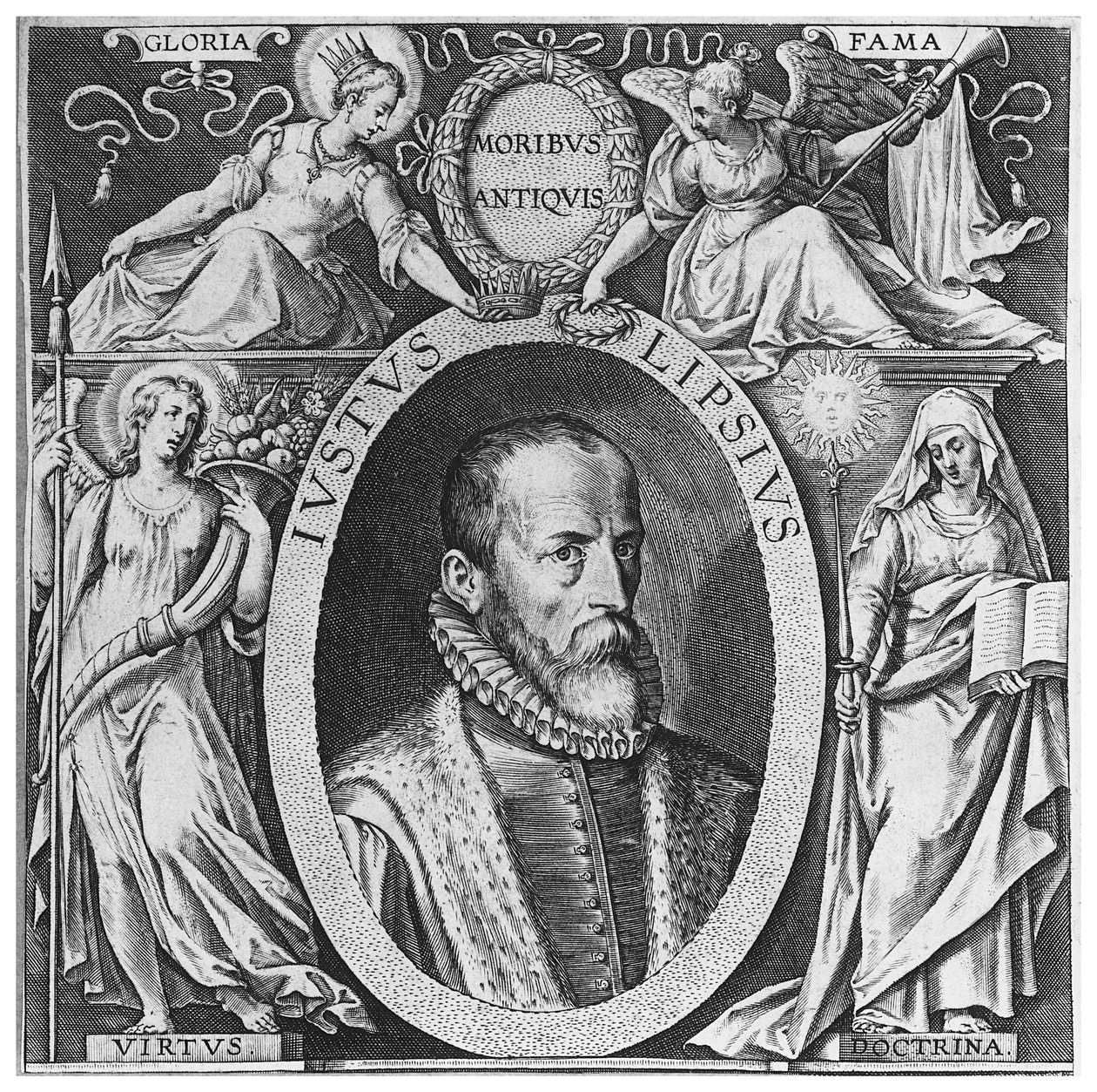 Justus Lipsius (gravyr) av Flemish School