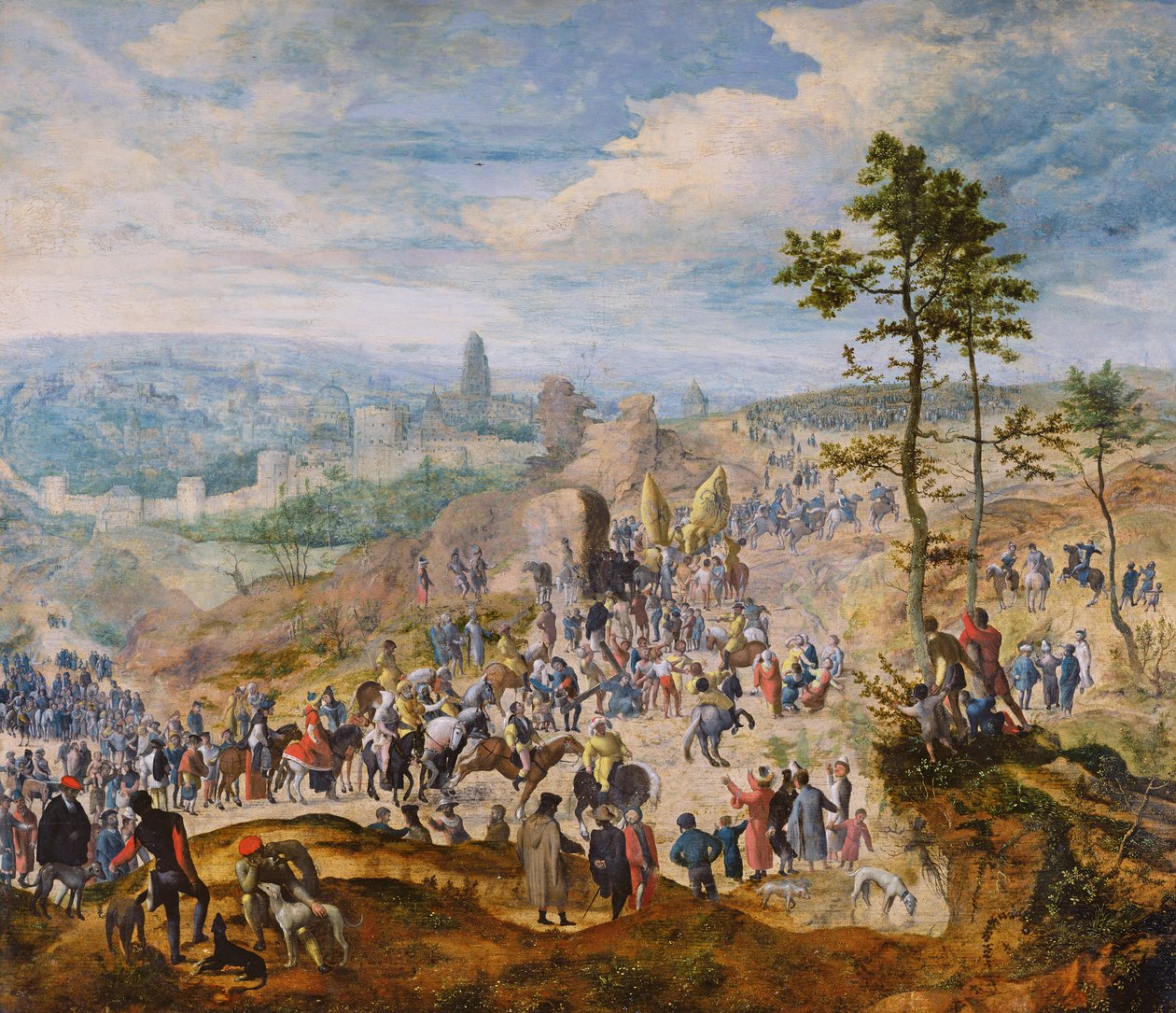 På väg till Golgata av Flemish School