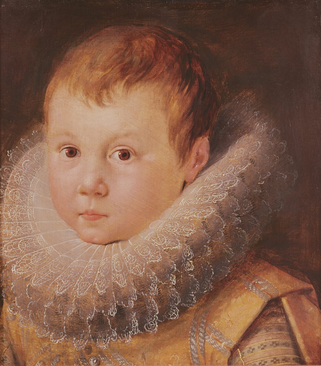 Porträtt av ett barn av Flemish School