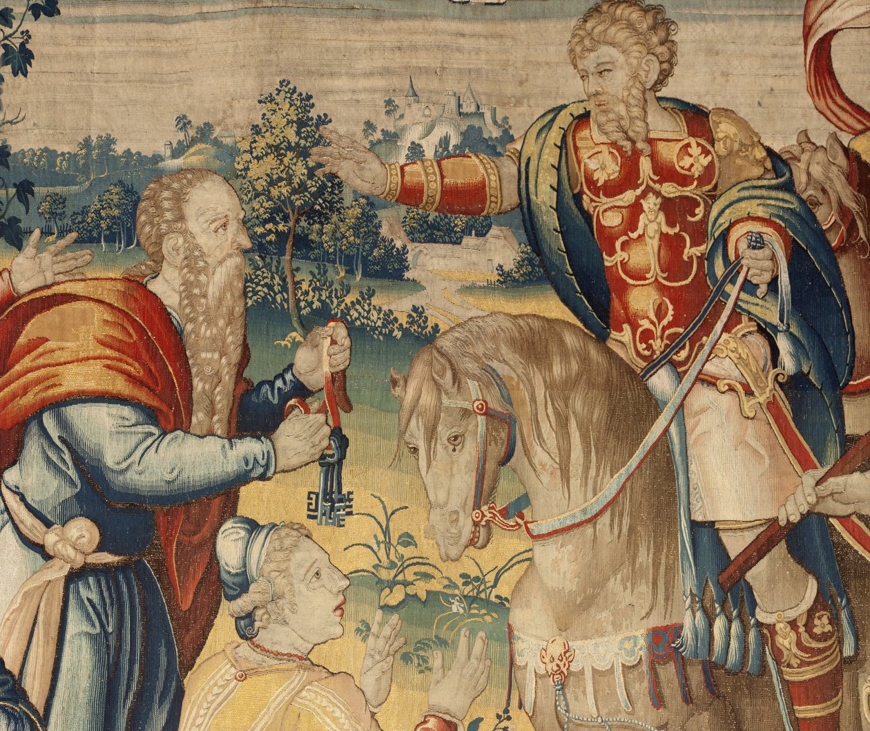 The History of Hannibal, c.1570 (gobeläng) av Flemish School