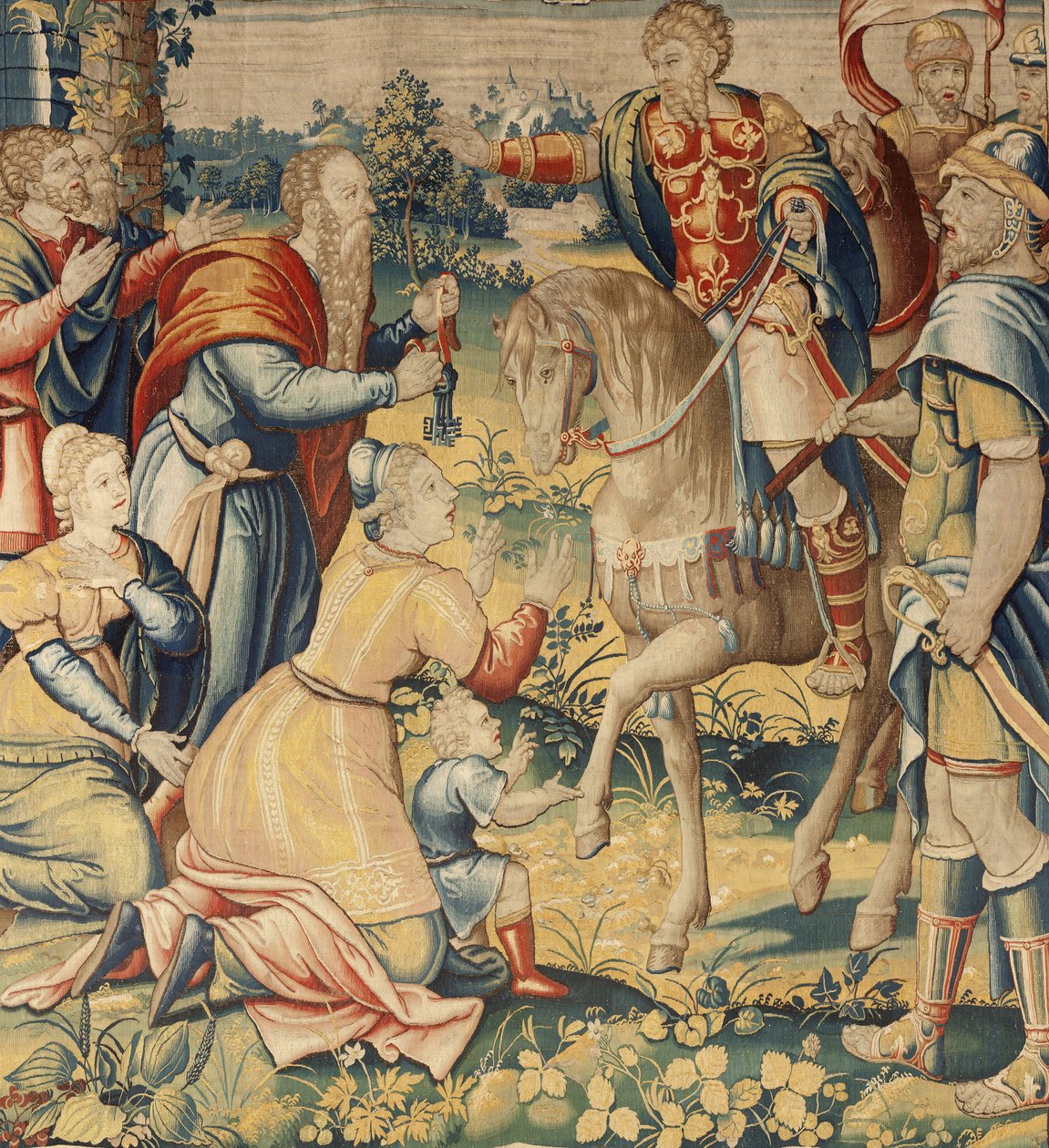 The History of Hannibal, c.1570 (gobeläng) av Flemish School