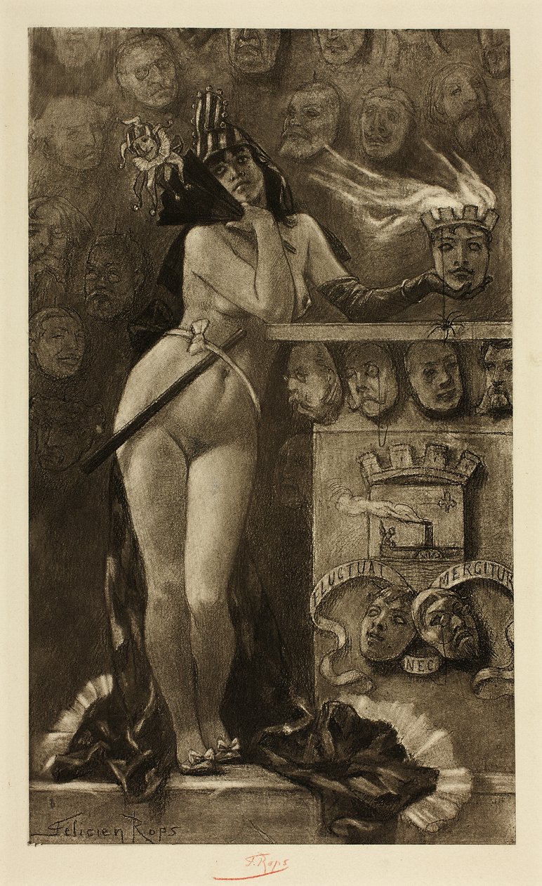 Moderna masker av Félicien Rops