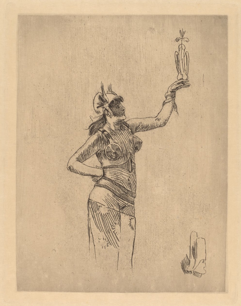 Falkoneraren (La fauconniere) av Félicien Rops