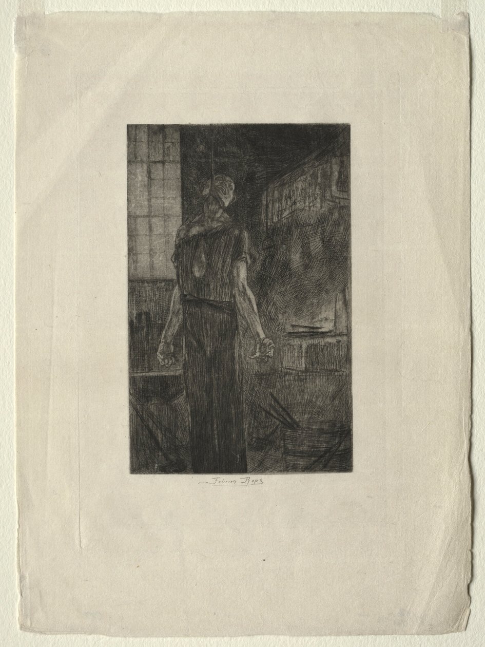 Hängningen av Levallois-Perret, ca. 1880. av Félicien Rops
