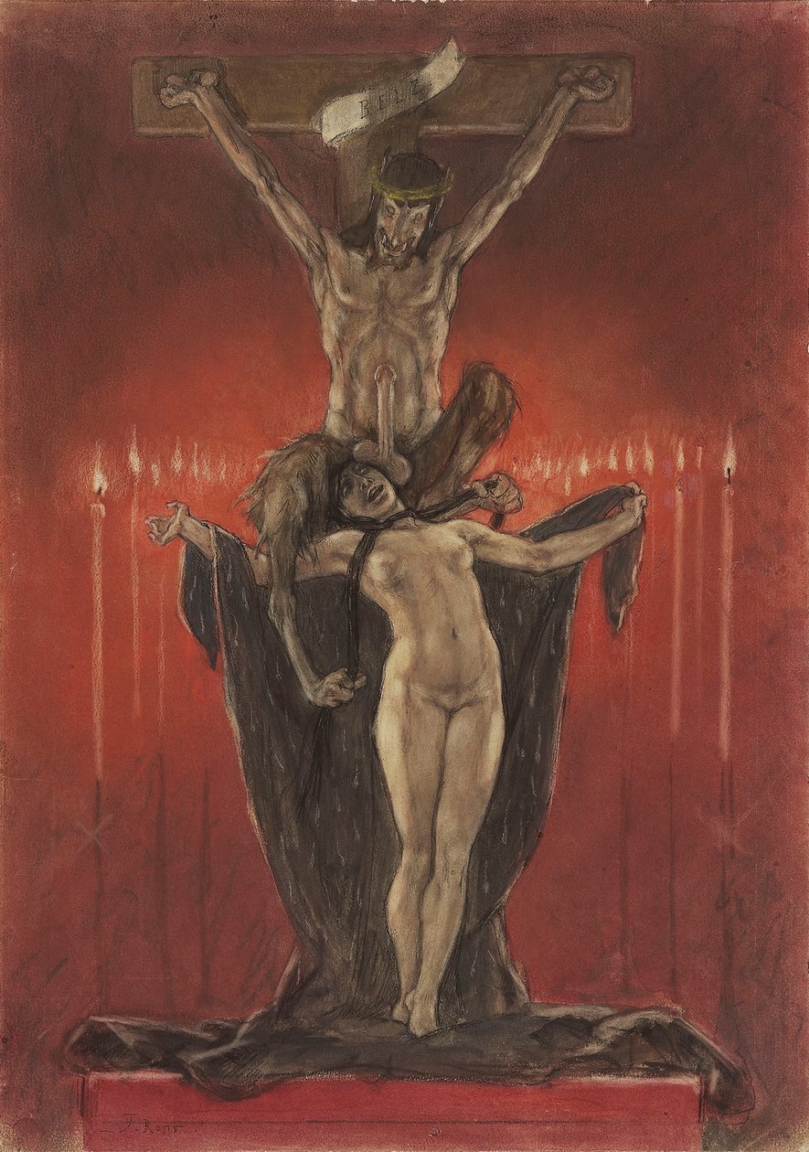 Satanisternas Golgata av Félicien Rops