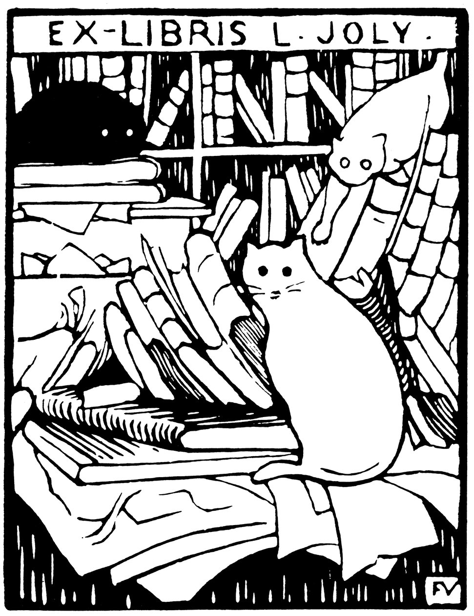 Ex-libris L. Joly av Félix Valloton