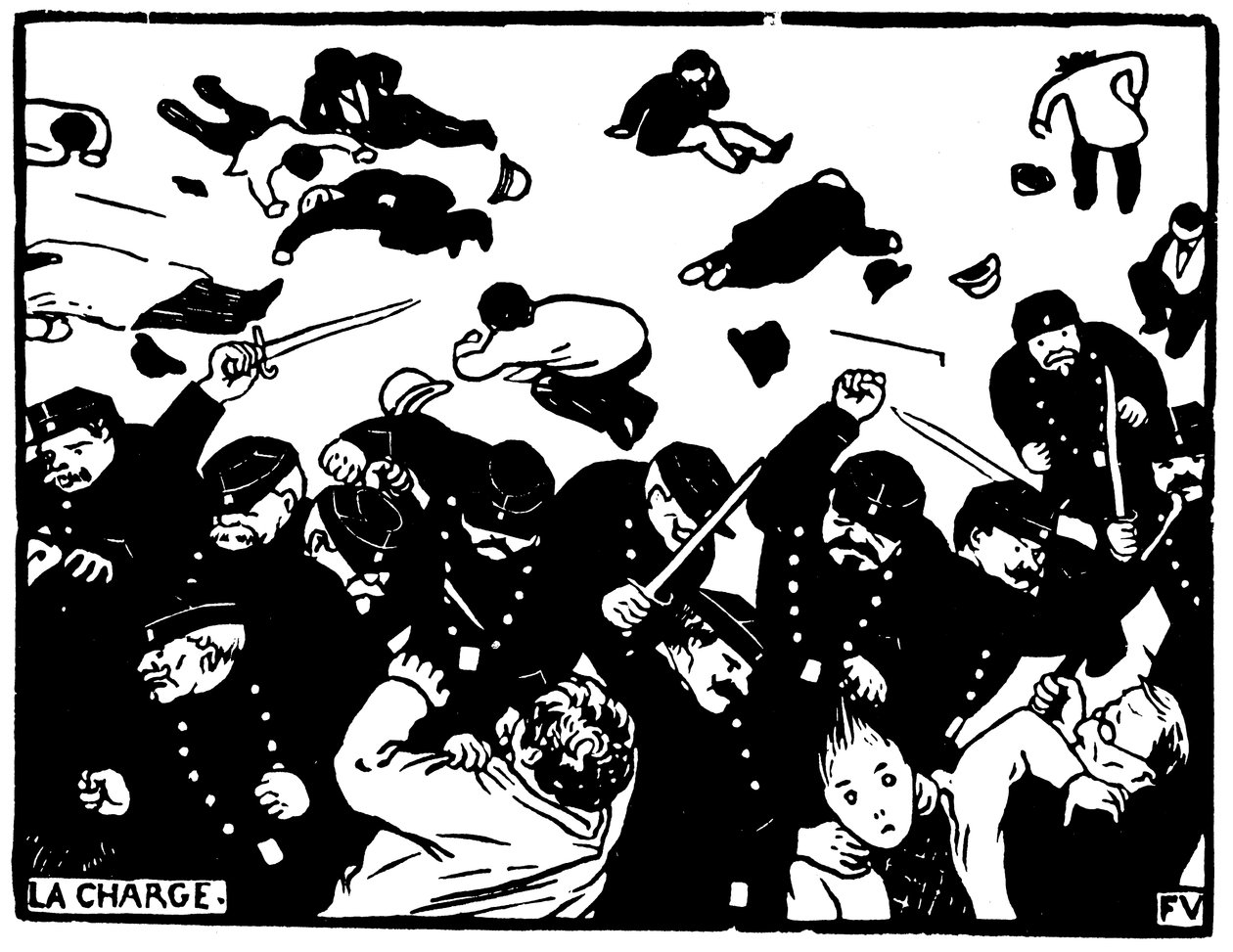 La charge av Félix Valloton