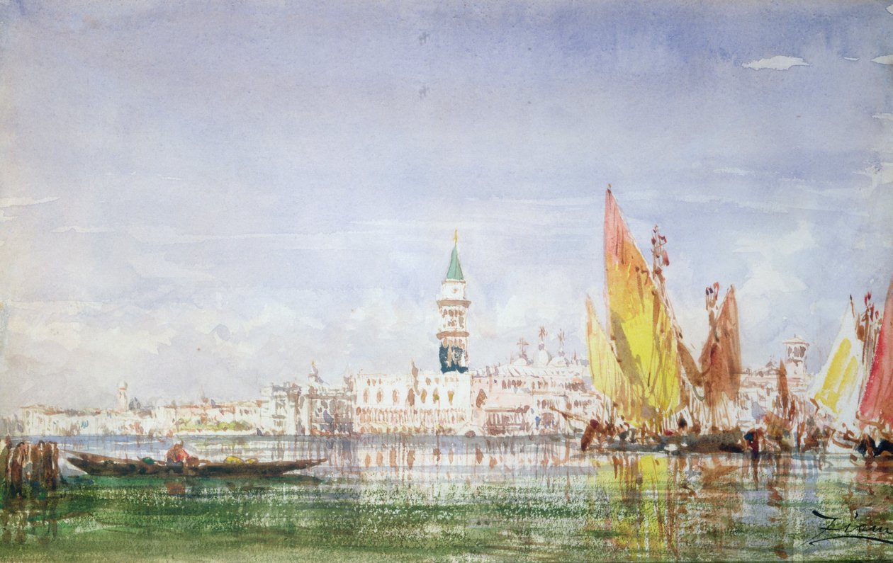 Venice swed av Félix Ziem