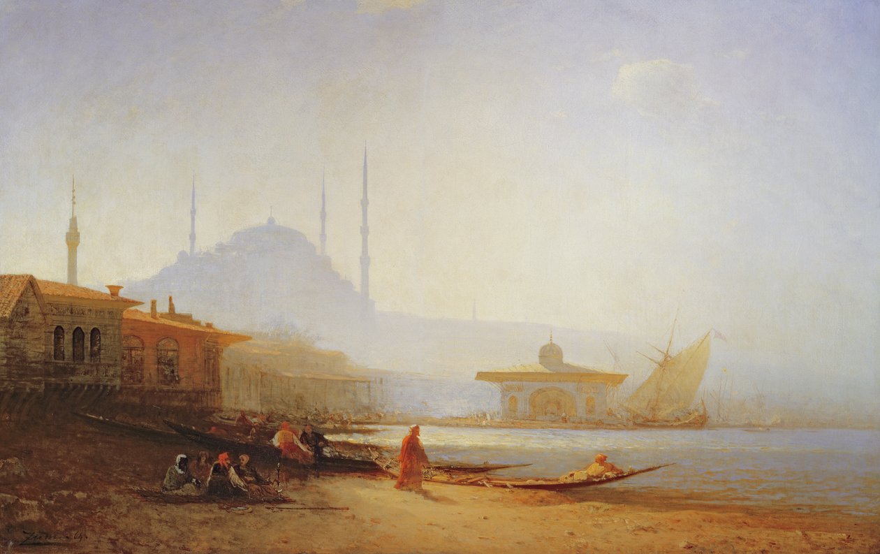 Utsikt över Istanbul, 1864 av Félix Ziem