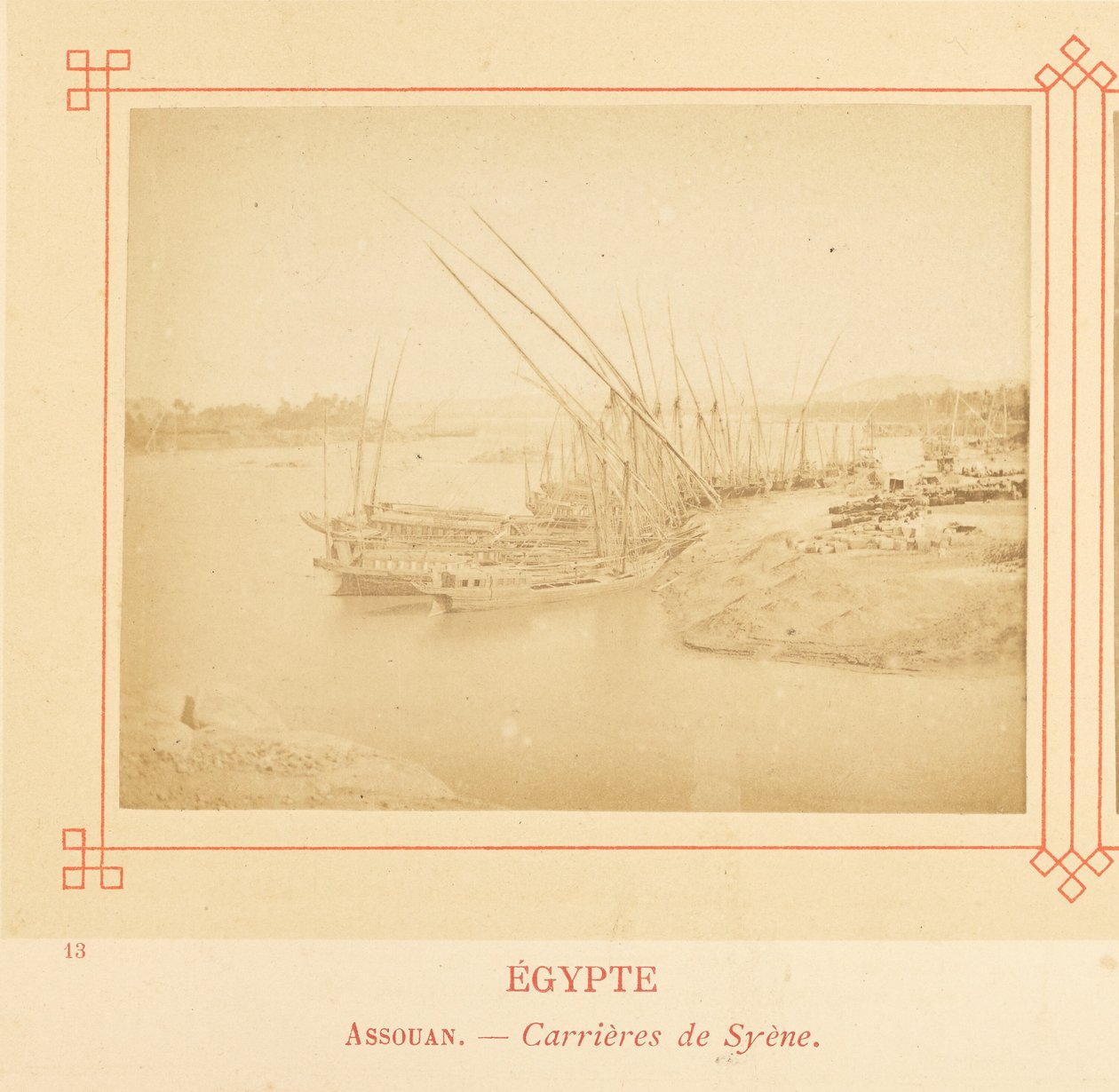 Aswan. - Syene stenbrott. av Félix Bonfils