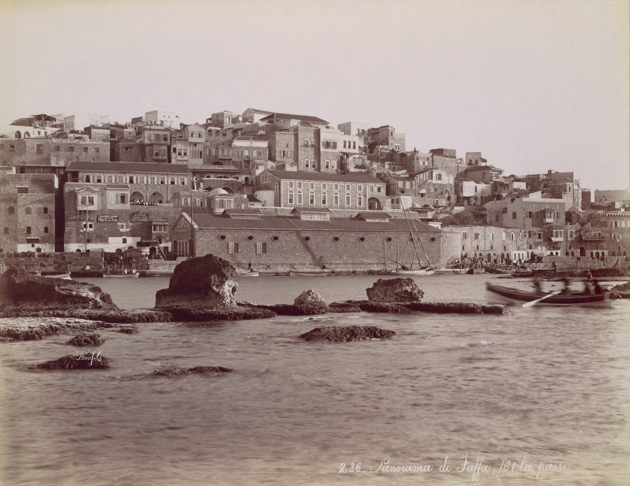 Panorama över Jaffa, ca. 1880. av Félix Bonfils