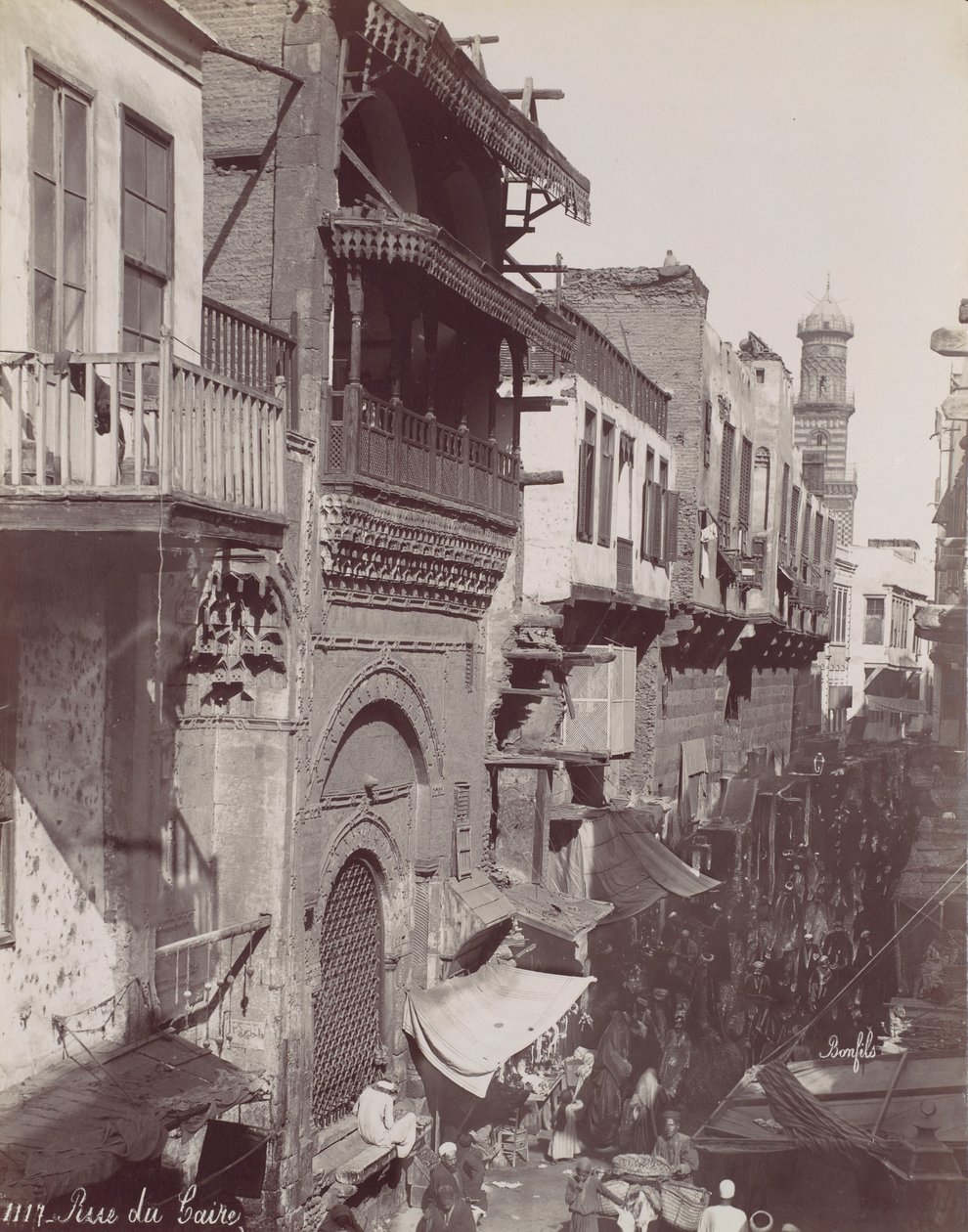 Cairo Street, 1870-talet. av Félix Bonfils
