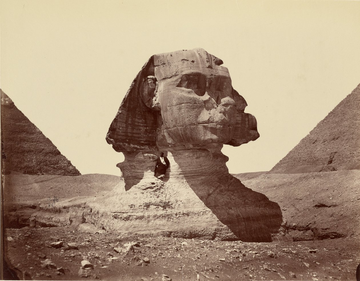 Sfinxen och pyramiderna av Félix Bonfils