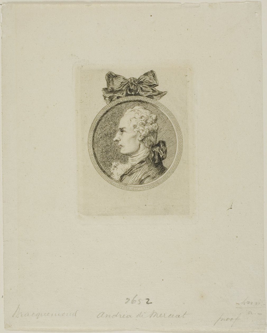 André de Nerciat av Félix Henri Bracquemond