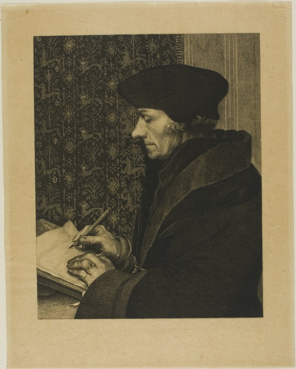Erasmus av Félix Henri Bracquemond