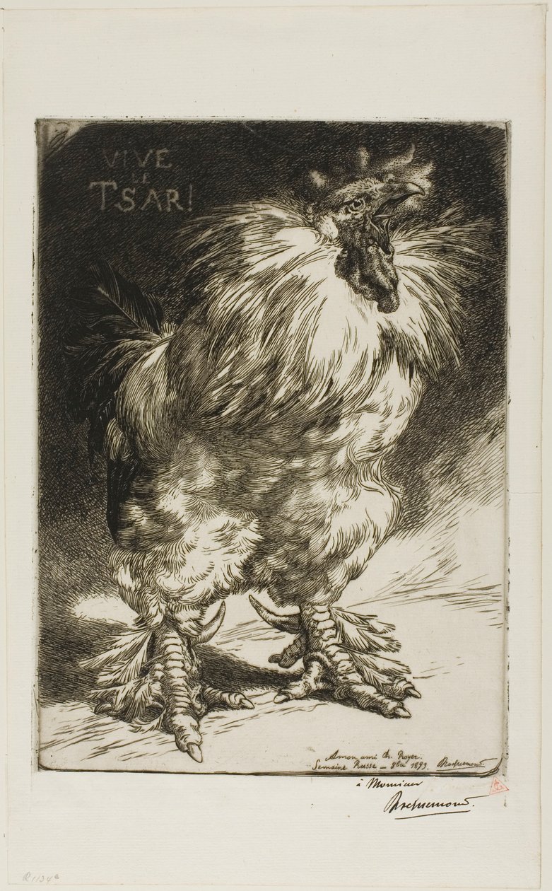 Länge leve tsaren! av Félix Henri Bracquemond