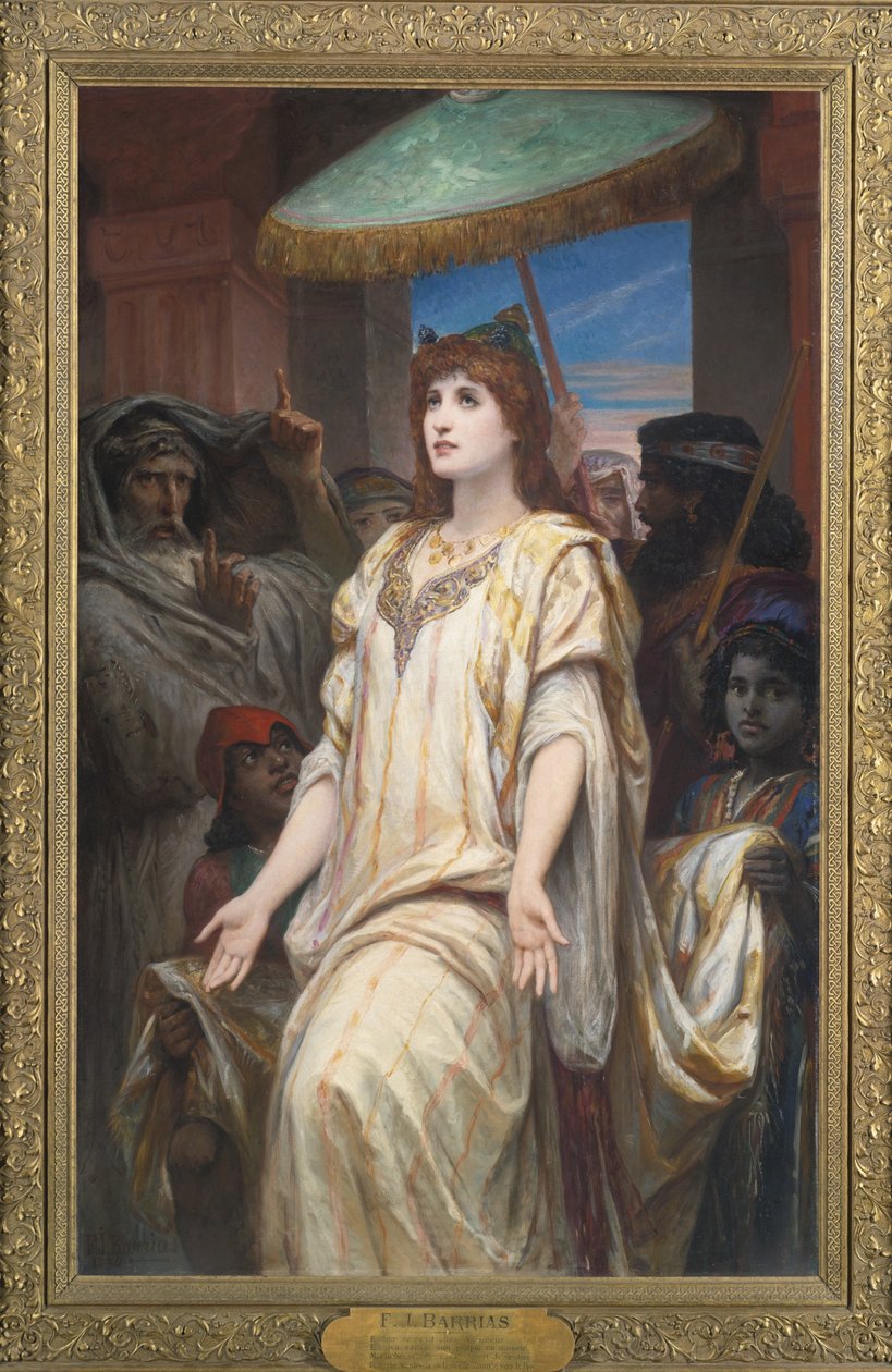 Ester före Ahasveros, 1894 av Félix Joseph Barrias