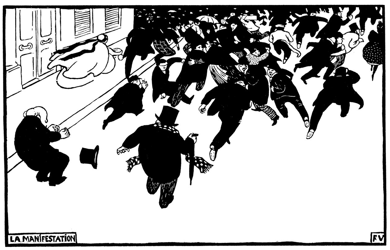 Franska: Demonstrationen av Félix Valloton