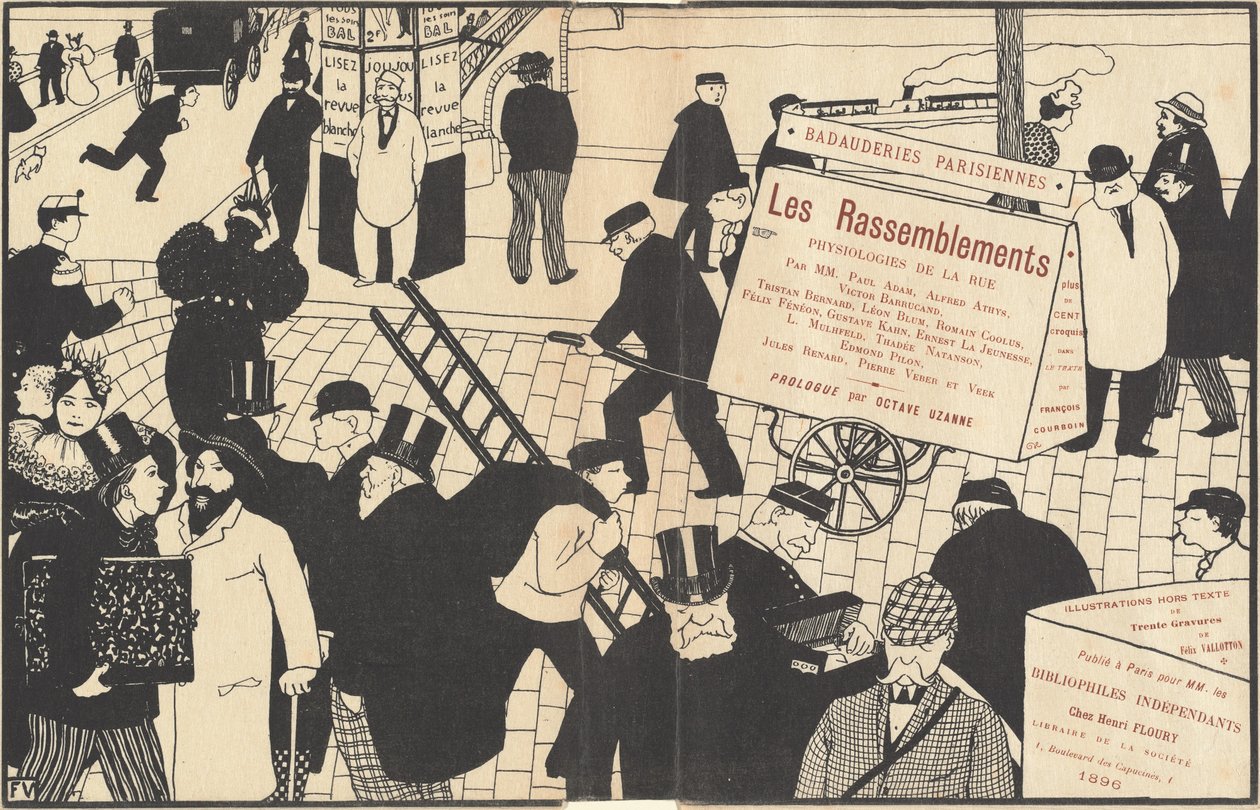 Bokjacka för Les Rassemblements, 1896. av Félix Vallotton
