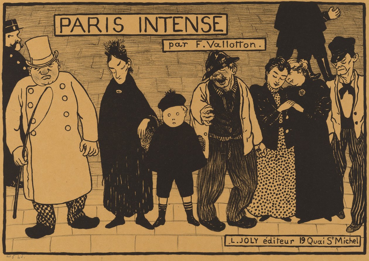 Frontispice från "Paris Intense" av Félix Vallotton