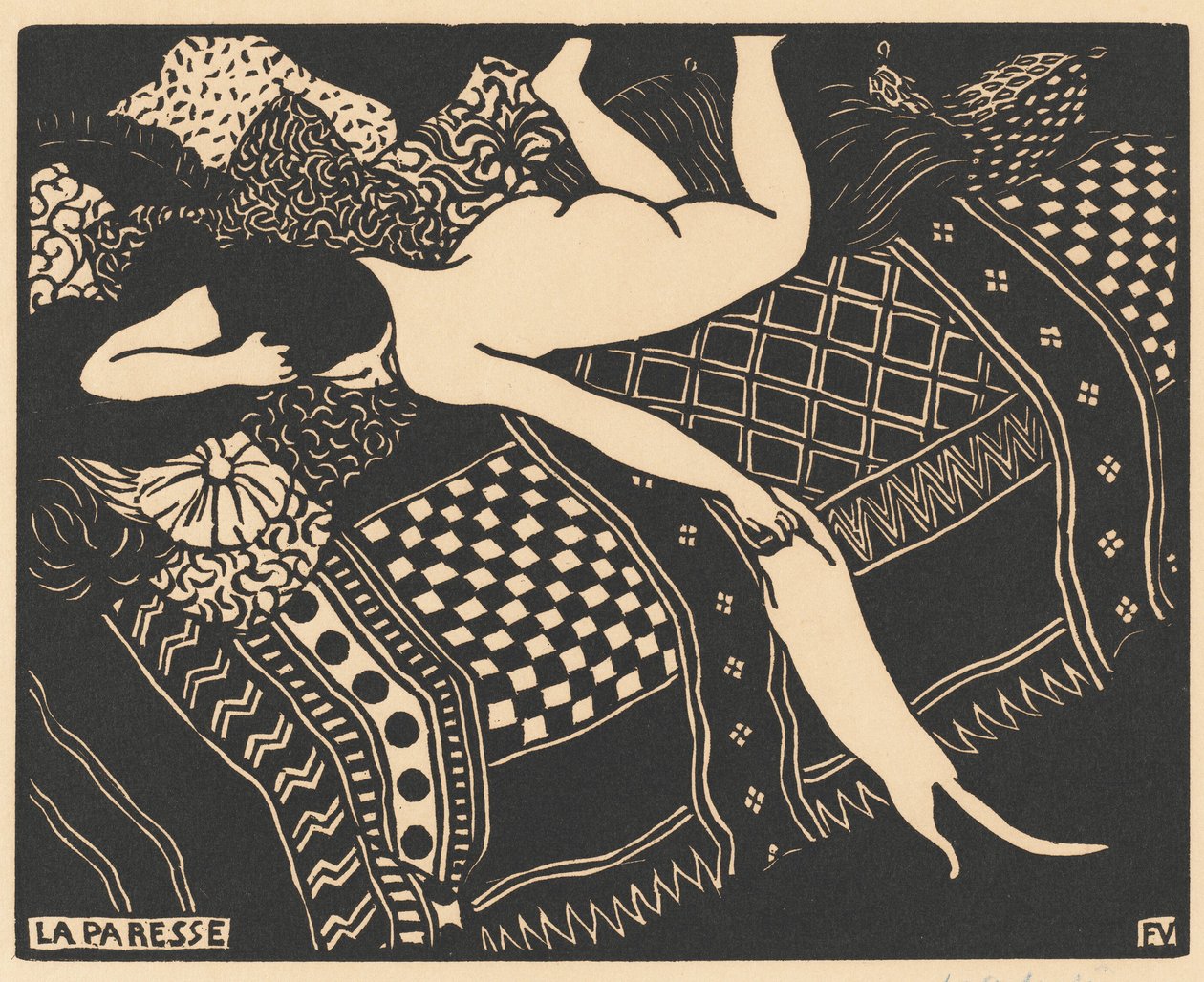 Sloth Laziness, 1896. av Félix Vallotton