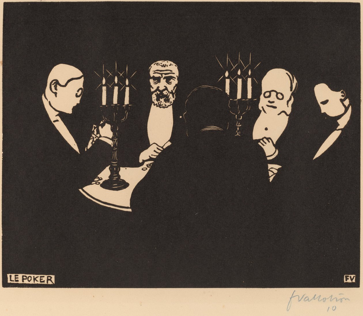 Le Poker Poker, 1896. av Félix Vallotton