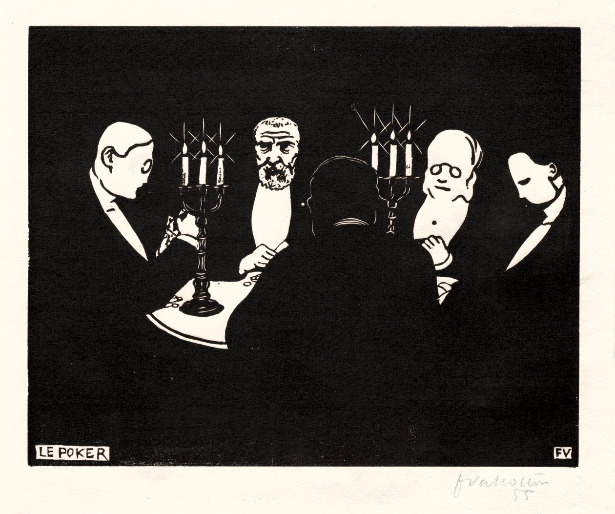 Poker av Félix Vallotton