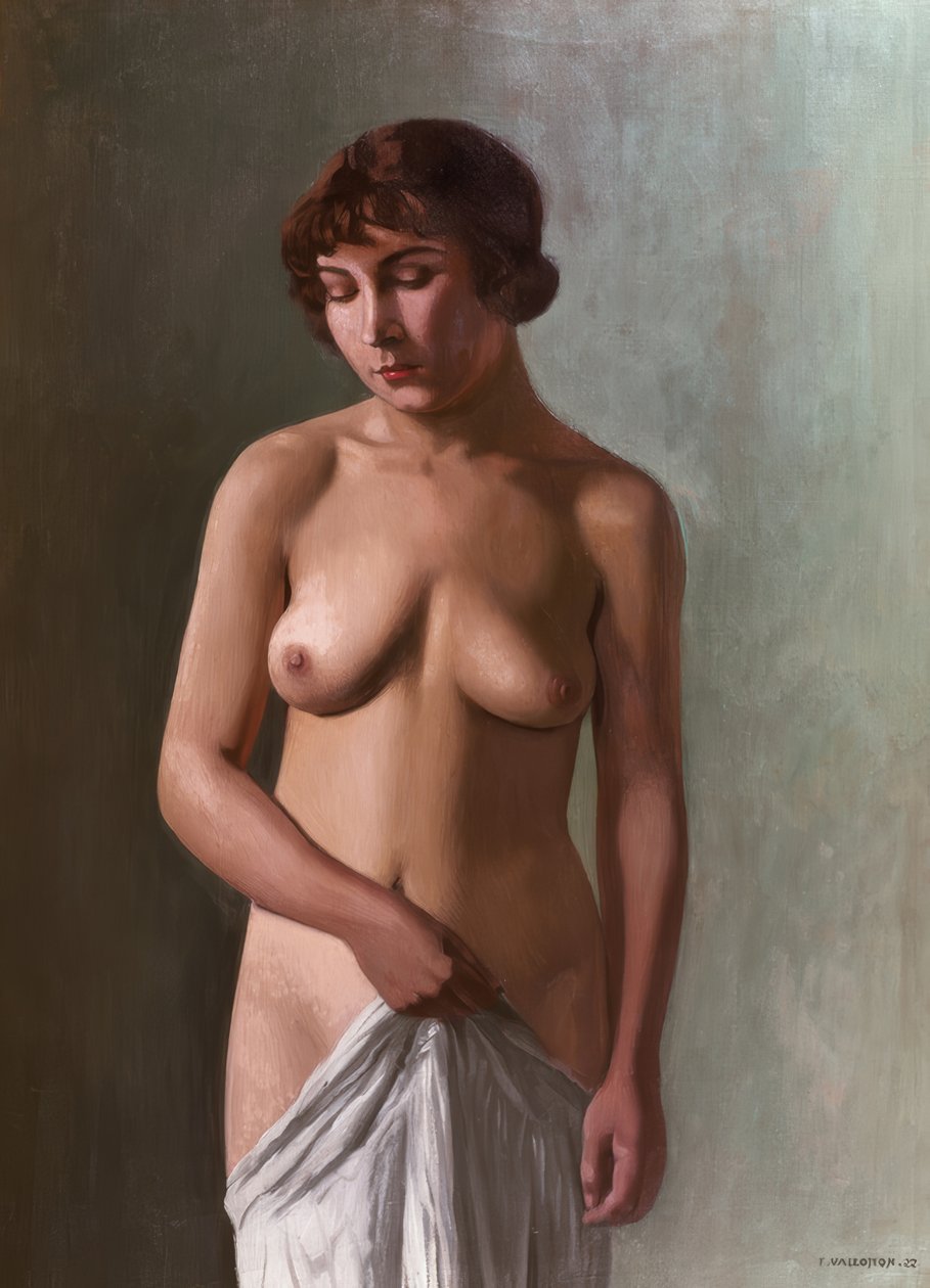 Stående ung flicka av Félix Vallotton